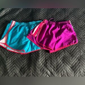 2 Pair Women’s Sport Shorts. Small. Nike & Sports Essential. Good condition.